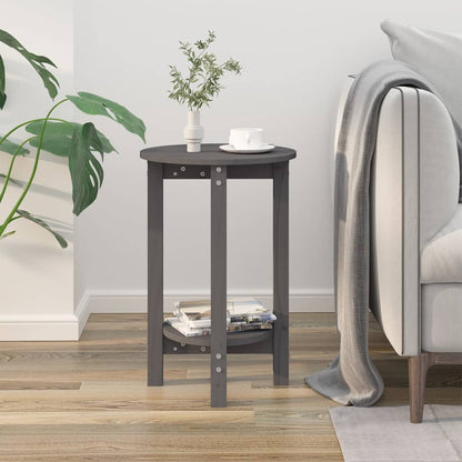 Coffee Table Grey Ø 40x60 cm Solid Wood Pine