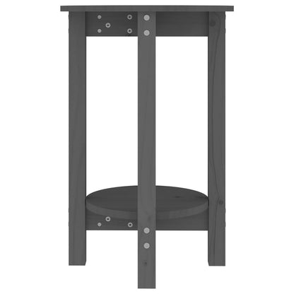 Coffee Table Grey Ø 40x60 cm Solid Wood Pine