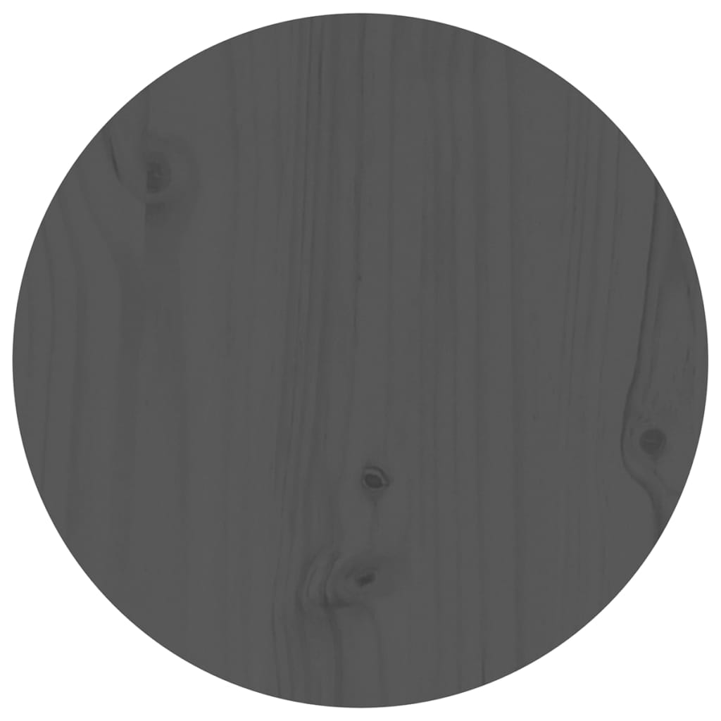 Coffee Table Grey Ø 40x60 cm Solid Wood Pine