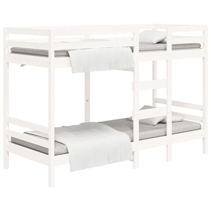 Bunk Bed without Mattress White 80x200 cm Solid Wood Pine