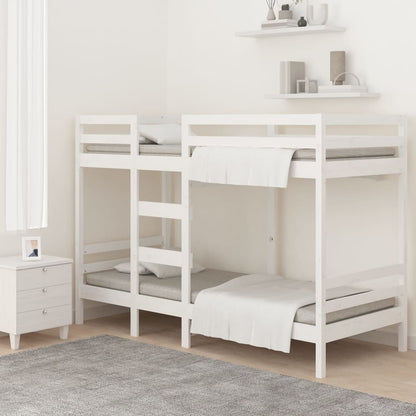 Bunk Bed without Mattress White 80x200 cm Solid Wood Pine