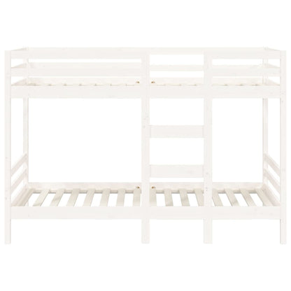 Bunk Bed without Mattress White 80x200 cm Solid Wood Pine