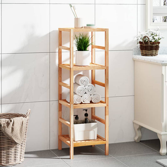 Bathroom Shelf 35.5x35.5x112.5 cm Solid Wood Walnut