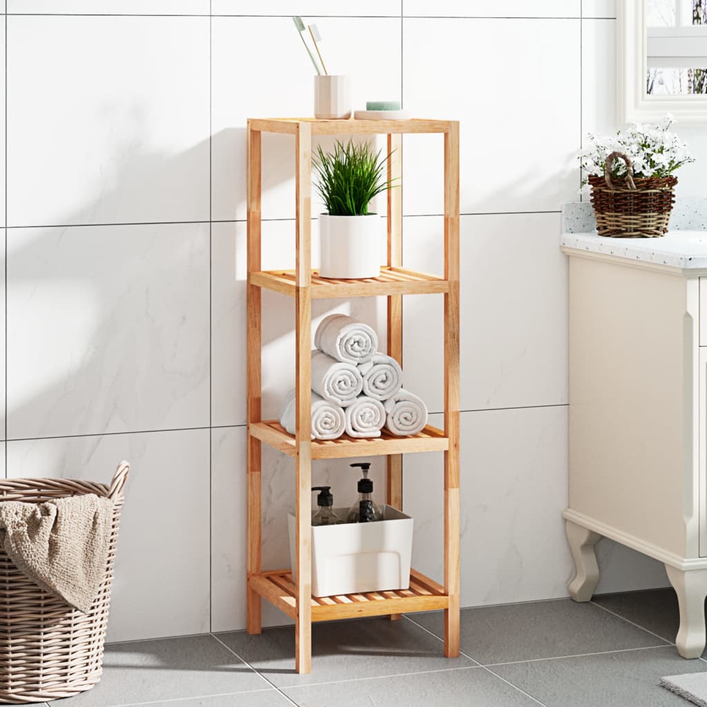 Bathroom Shelf 36x36x112 cm Solid Wood Walnut