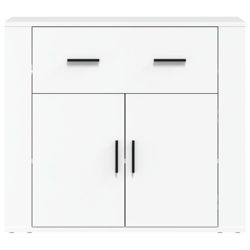 Sideboard White 80x33x70 cm Engineered Wood