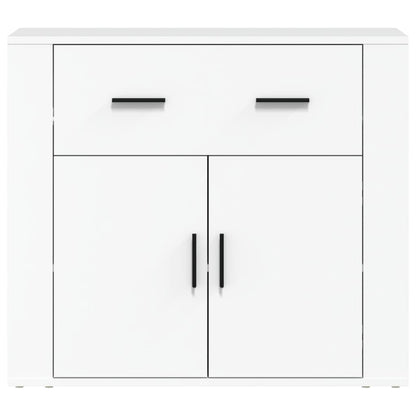 Sideboard White 80x33x70 cm Engineered Wood