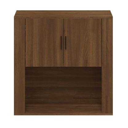 Wall Cabinet Brown Oak 80x33x80 cm Engineered Wood