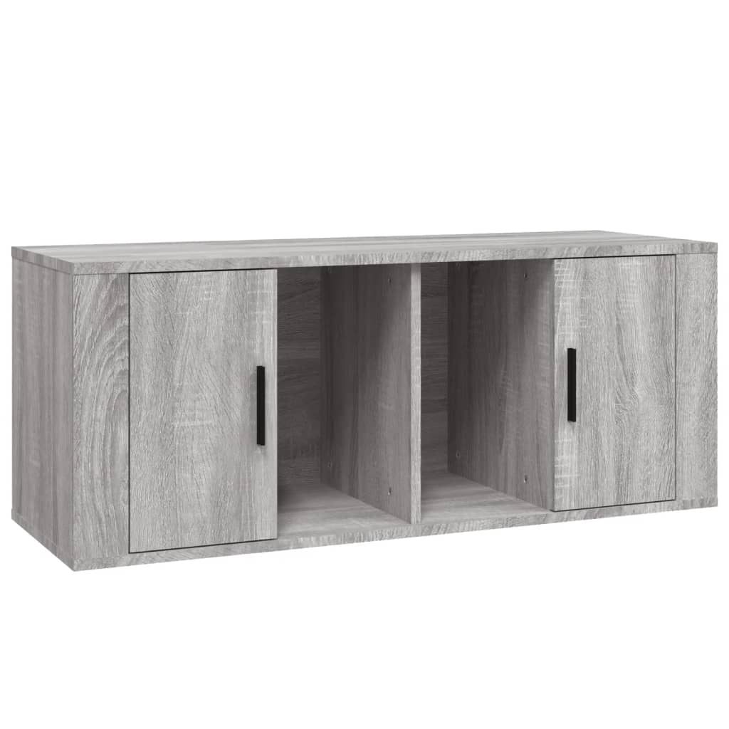 TV Cabinet Grey Sonoma 100x35x40 cm Engineered Wood