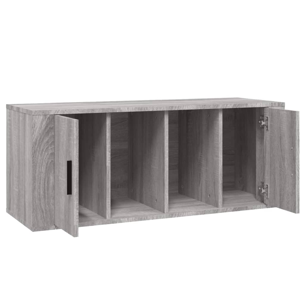 TV Cabinet Grey Sonoma 100x35x40 cm Engineered Wood