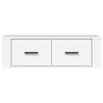 Hanging TV Cabinet White 80x36x25 cm Engineered Wood