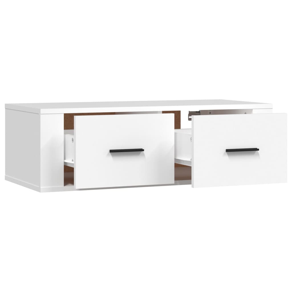 Hanging TV Cabinet White 80x36x25 cm Engineered Wood