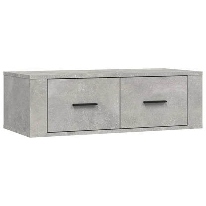 Hanging TV Cabinet Concrete Grey 80x36x25 cm Engineered Wood