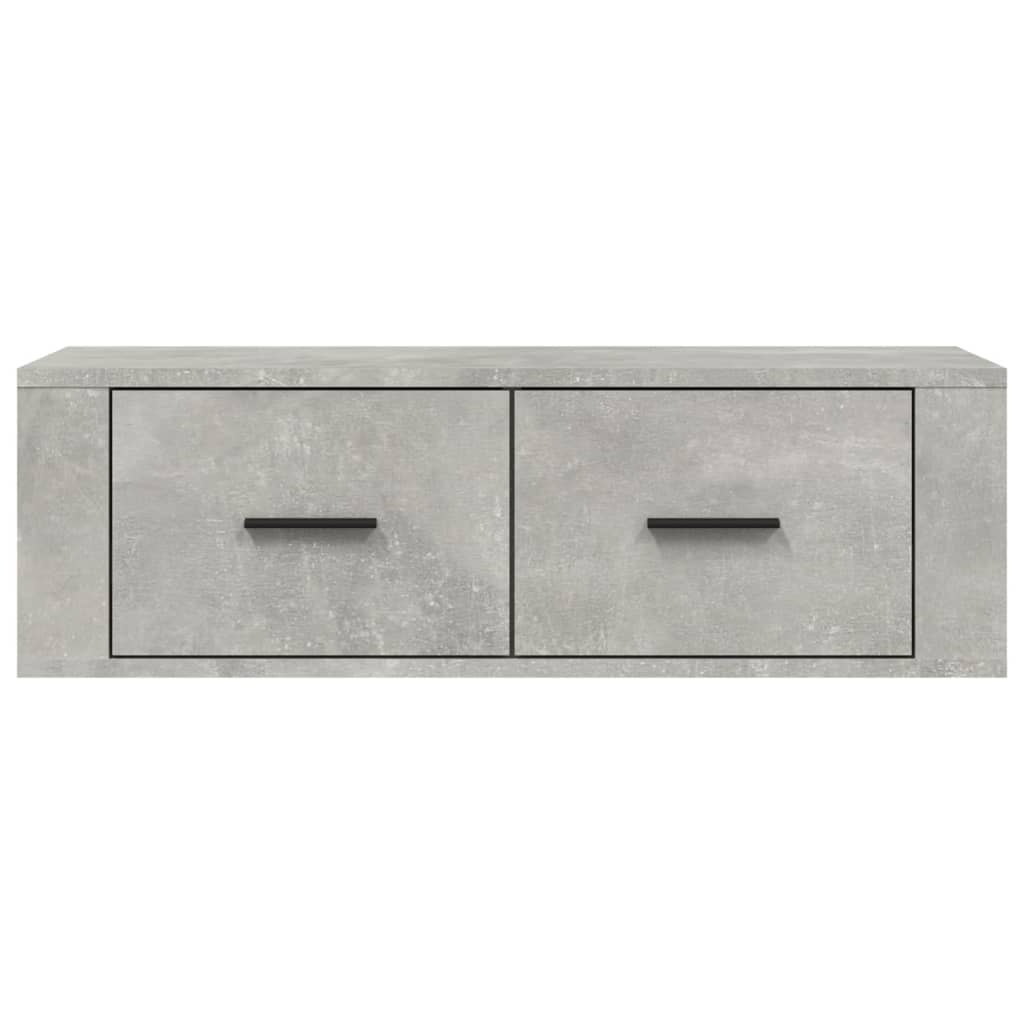 Hanging TV Cabinet Concrete Grey 80x36x25 cm Engineered Wood