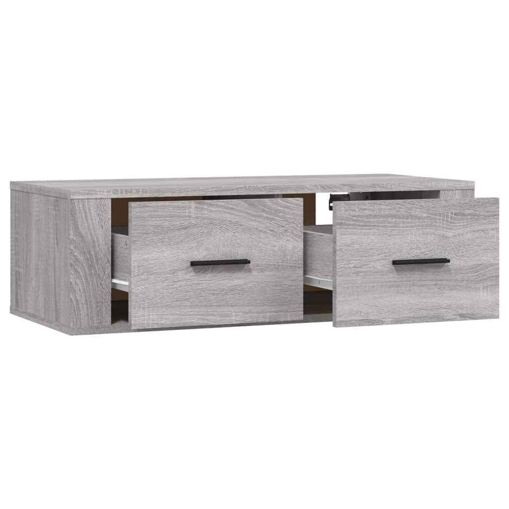 Hanging TV Cabinet Grey Sonoma 80x36x25 cm Engineered Wood