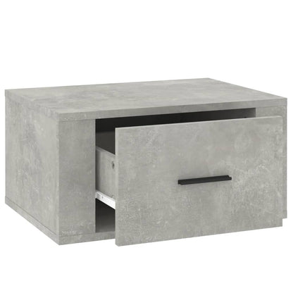 Wall-mounted Bedside Cabinet Concrete Grey 50x36x25 cm