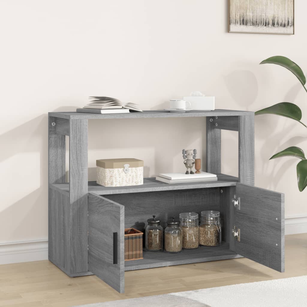 Sideboard Grey Sonoma 80x30x60 cm Engineered Wood