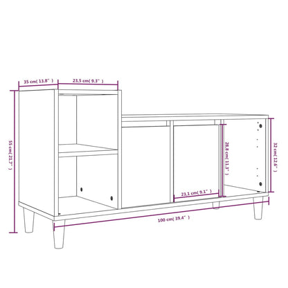 TV Cabinet Sonoma Oak 100x35x55 cm Engineered Wood