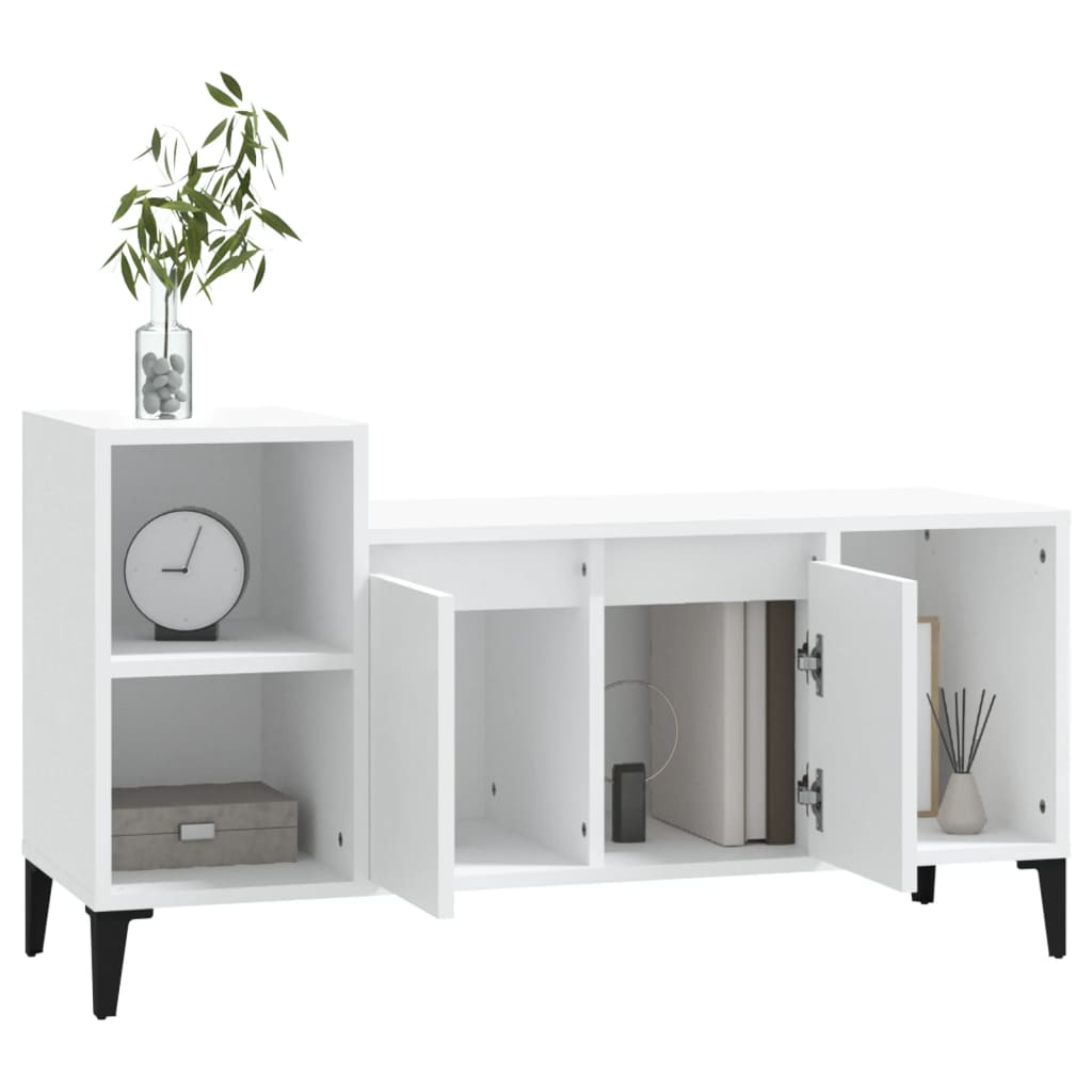 TV Cabinet White 100x35x55 cm Engineered Wood