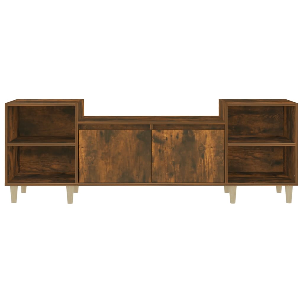 TV Cabinet Smoked Oak 160x35x55 cm Engineered Wood