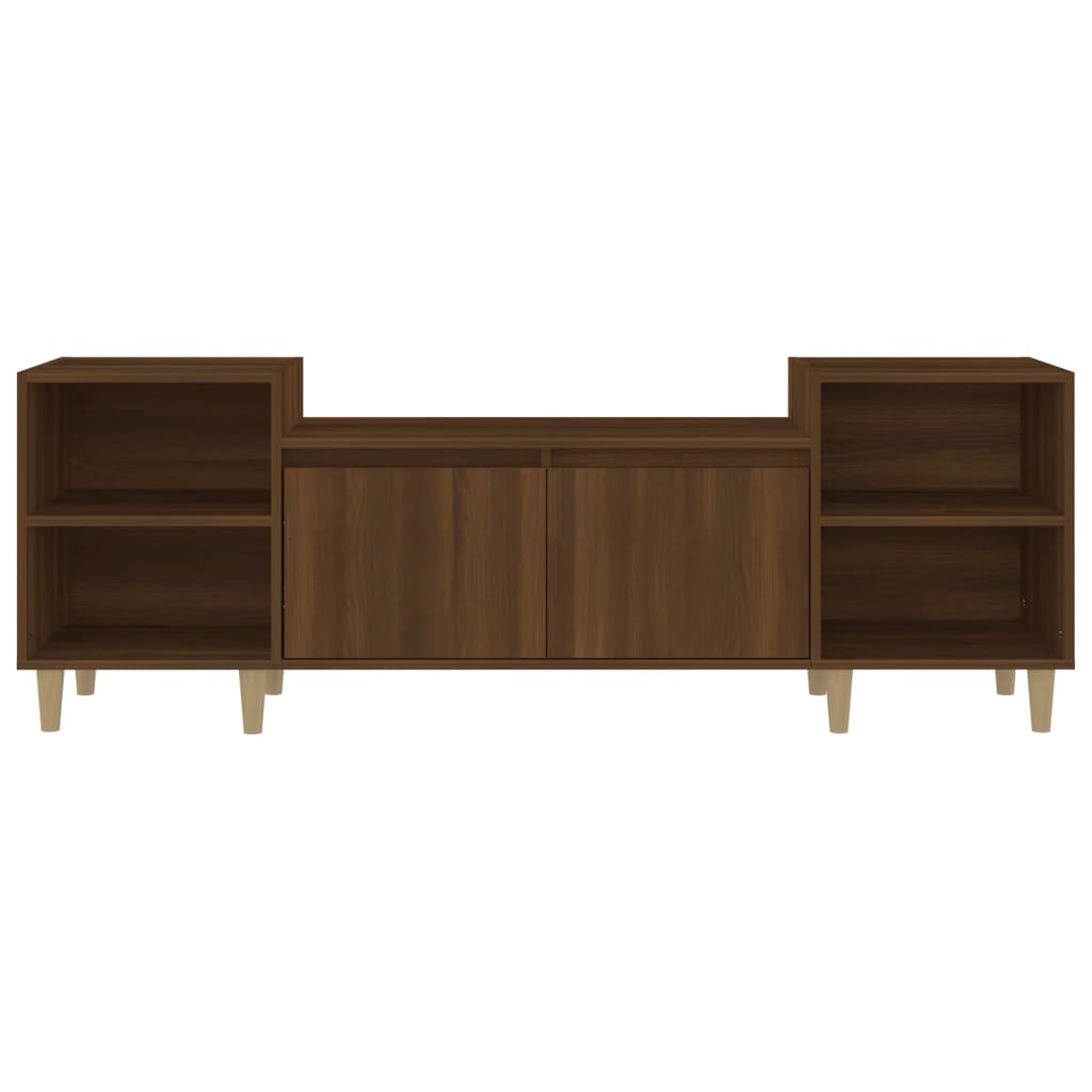 TV Cabinet Brown Oak 160x35x55 cm Engineered Wood