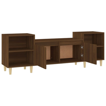 TV Cabinet Brown Oak 160x35x55 cm Engineered Wood