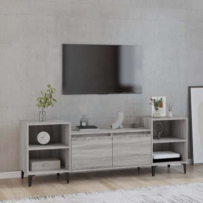 TV Cabinet Grey Sonoma 160x35x55 cm Engineered Wood