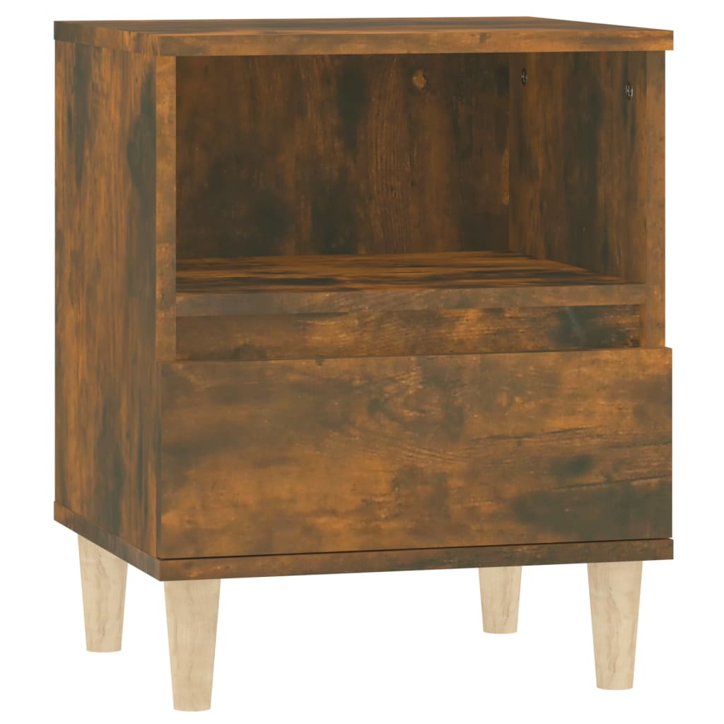 Bedside Cabinets 2 pcs Smoked Oak 40x35x50 cm