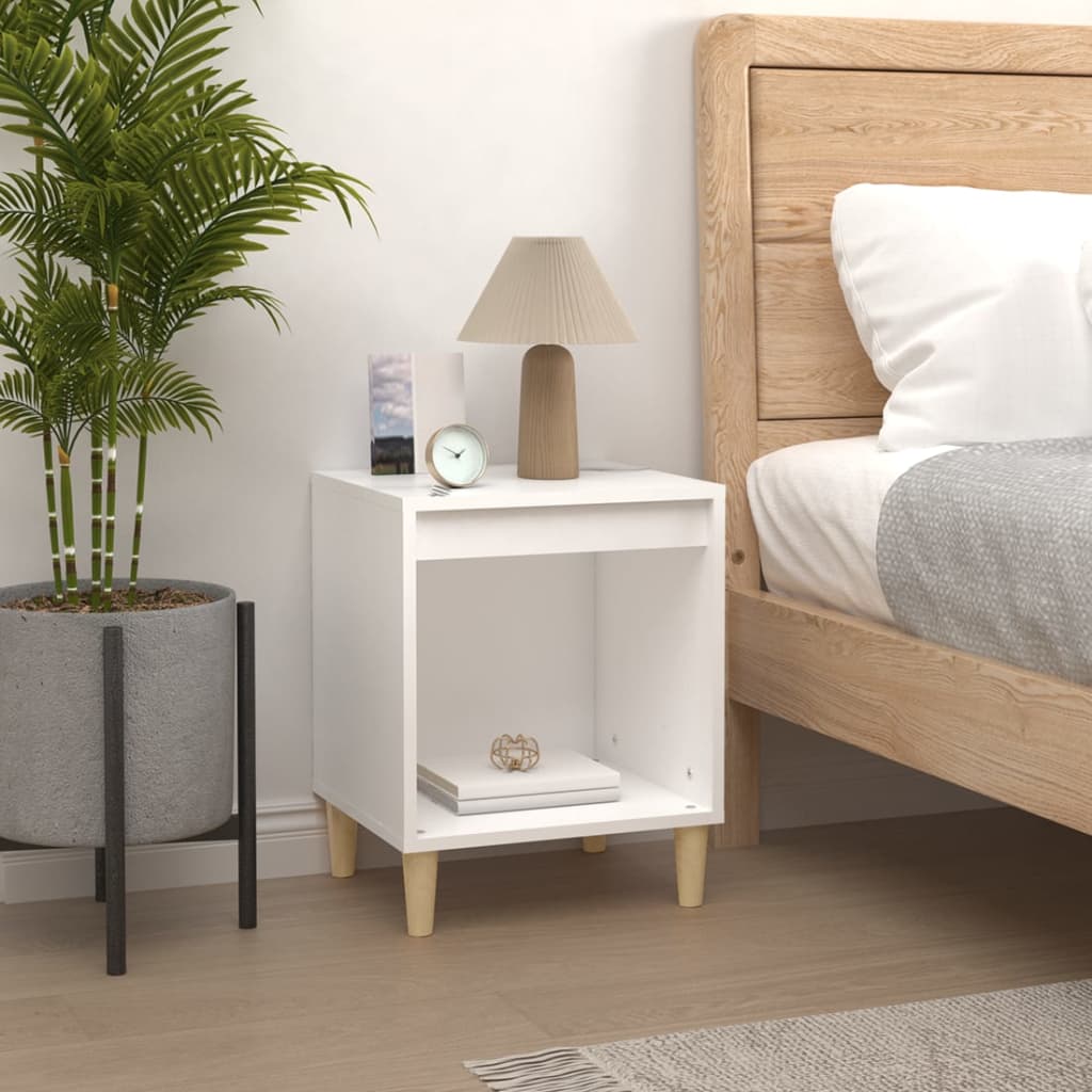 Bedside Cabinets 2 pcs White 40x35x50 cm