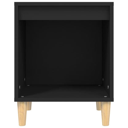 Bedside Cabinet Black 40x35x50 cm Engineered Wood