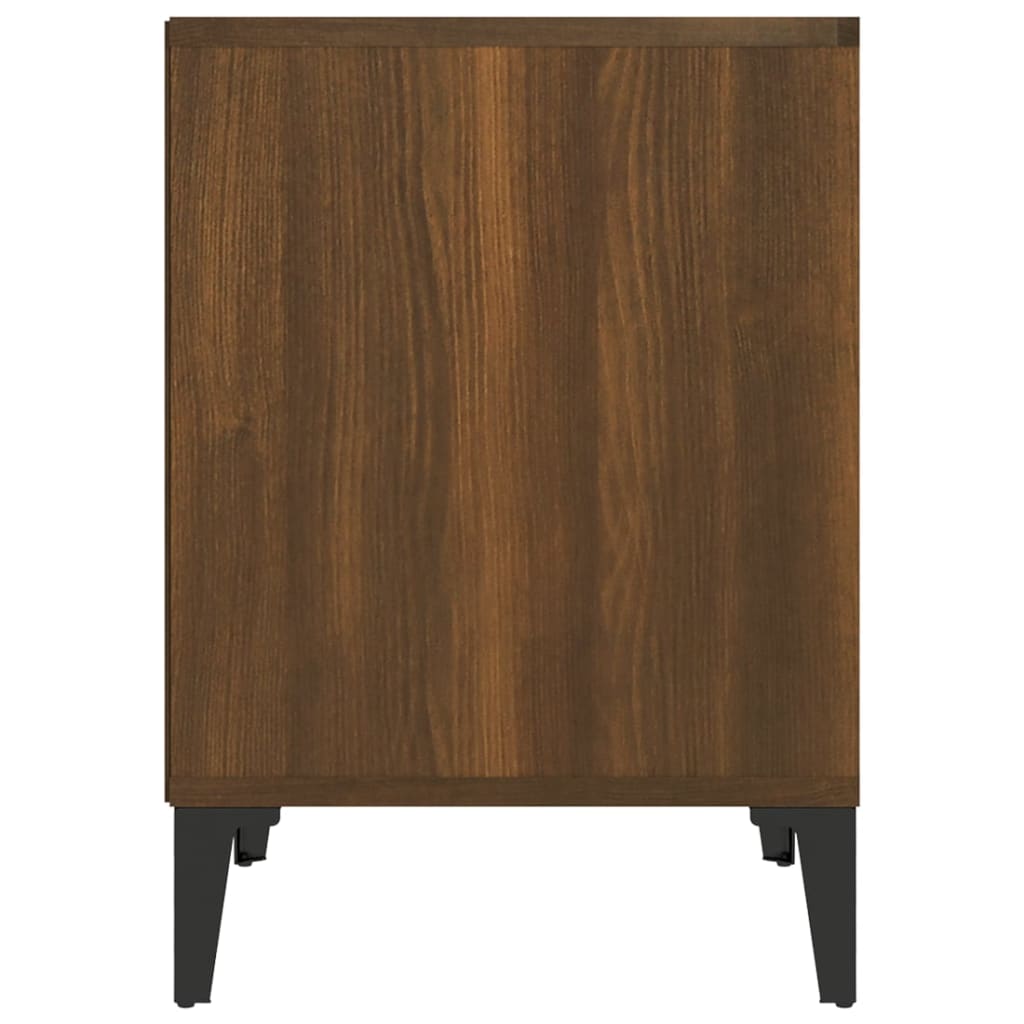 Bedside Cabinet Brown Oak 40x35x50 cm