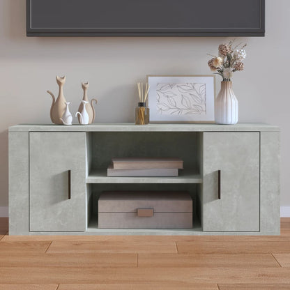 TV Cabinet Concrete Grey 100x35x40 cm Engineered Wood