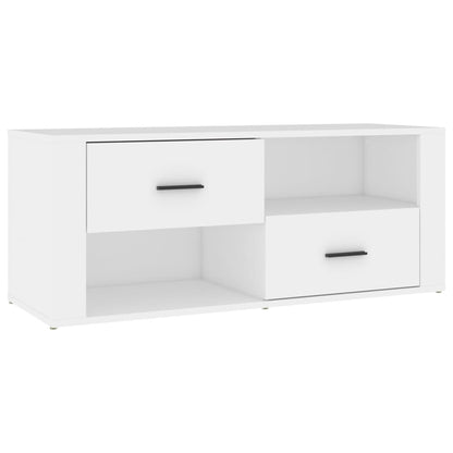 TV Cabinet White 100x35x40 cm Engineered Wood