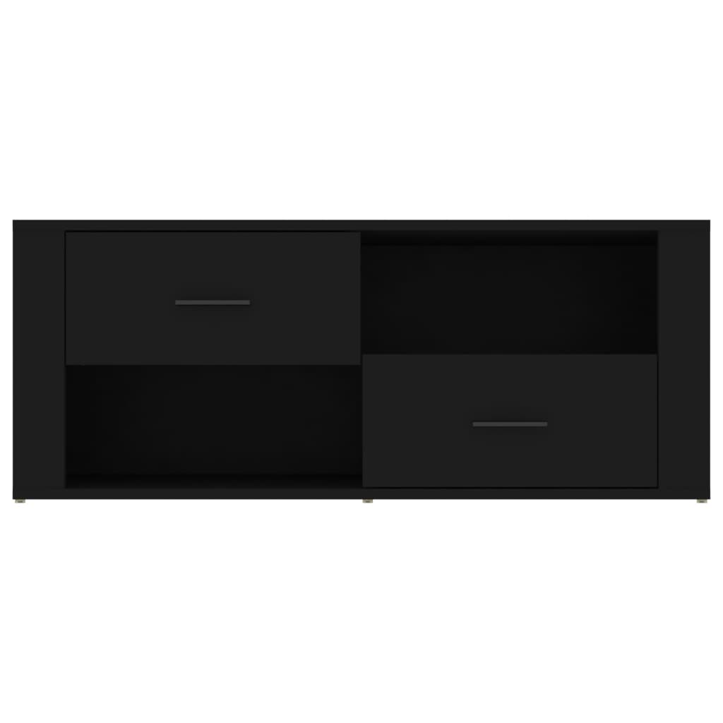 TV Cabinet Black 100x35x40 cm Engineered Wood