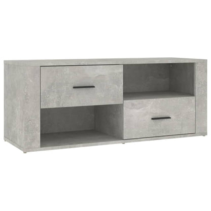 TV Cabinet Concrete Grey 100x35x40 cm Engineered Wood