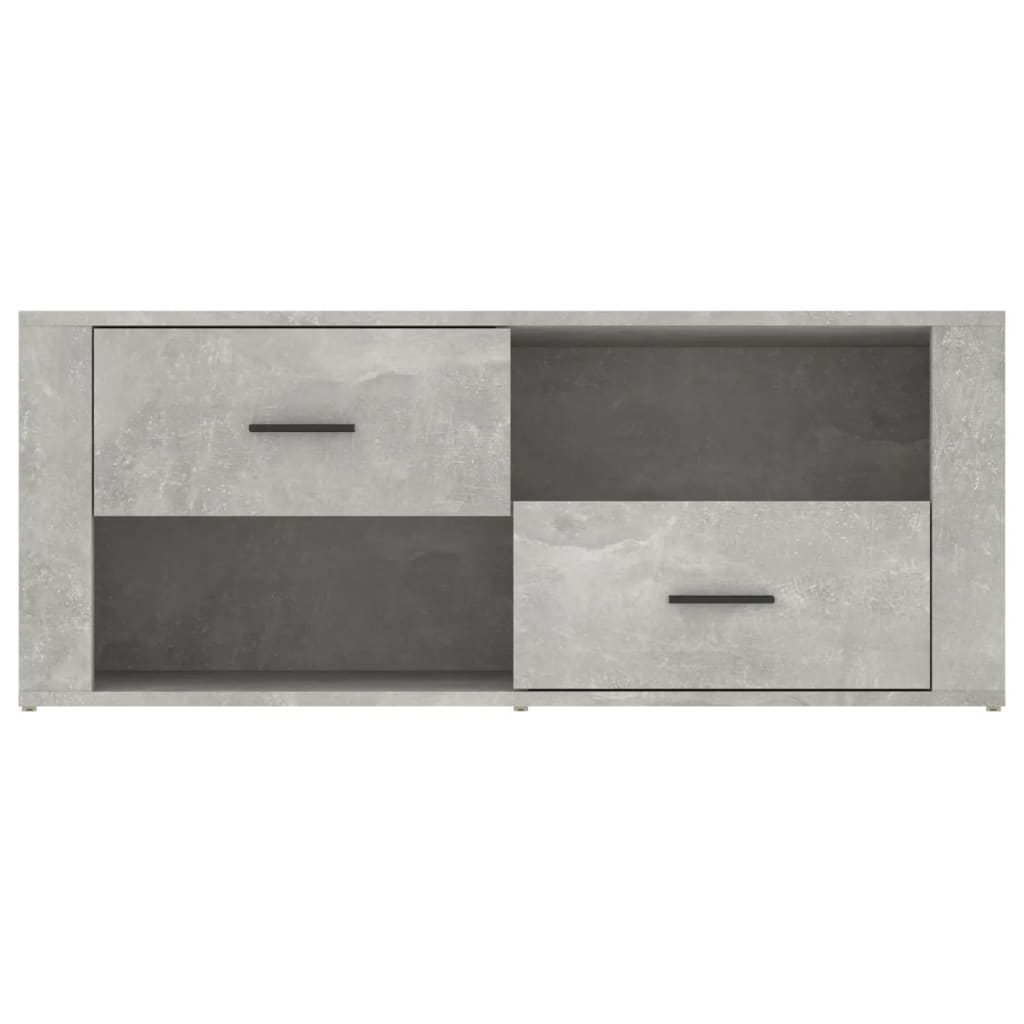 TV Cabinet Concrete Grey 100x35x40 cm Engineered Wood