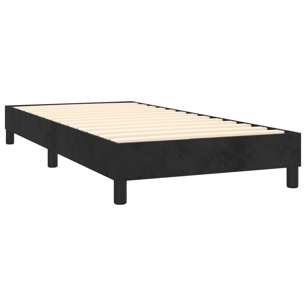 Bed Frame without Mattress Black Single Velvet (UK/IE/FI/NO only)