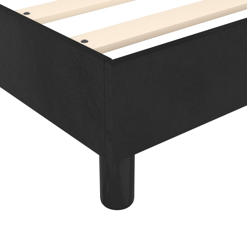 Bed Frame without Mattress Black Single Velvet (UK/IE/FI/NO only)