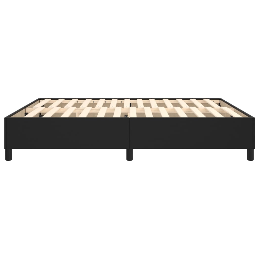 Bed Frame without Mattress Black Super King Faux Leather (UK/IE/FI/NO only)