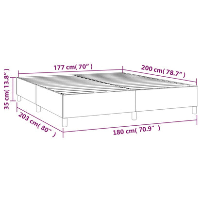 Bed Frame without Mattress Black Super King Faux Leather (UK/IE/FI/NO only)