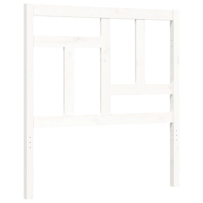 Bed Frame without Mattress White 90x200 cm Solid Wood