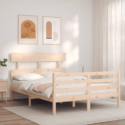 Bed Frame without Mattress 120x200 cm Solid Wood