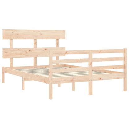 Bed Frame without Mattress 120x200 cm Solid Wood