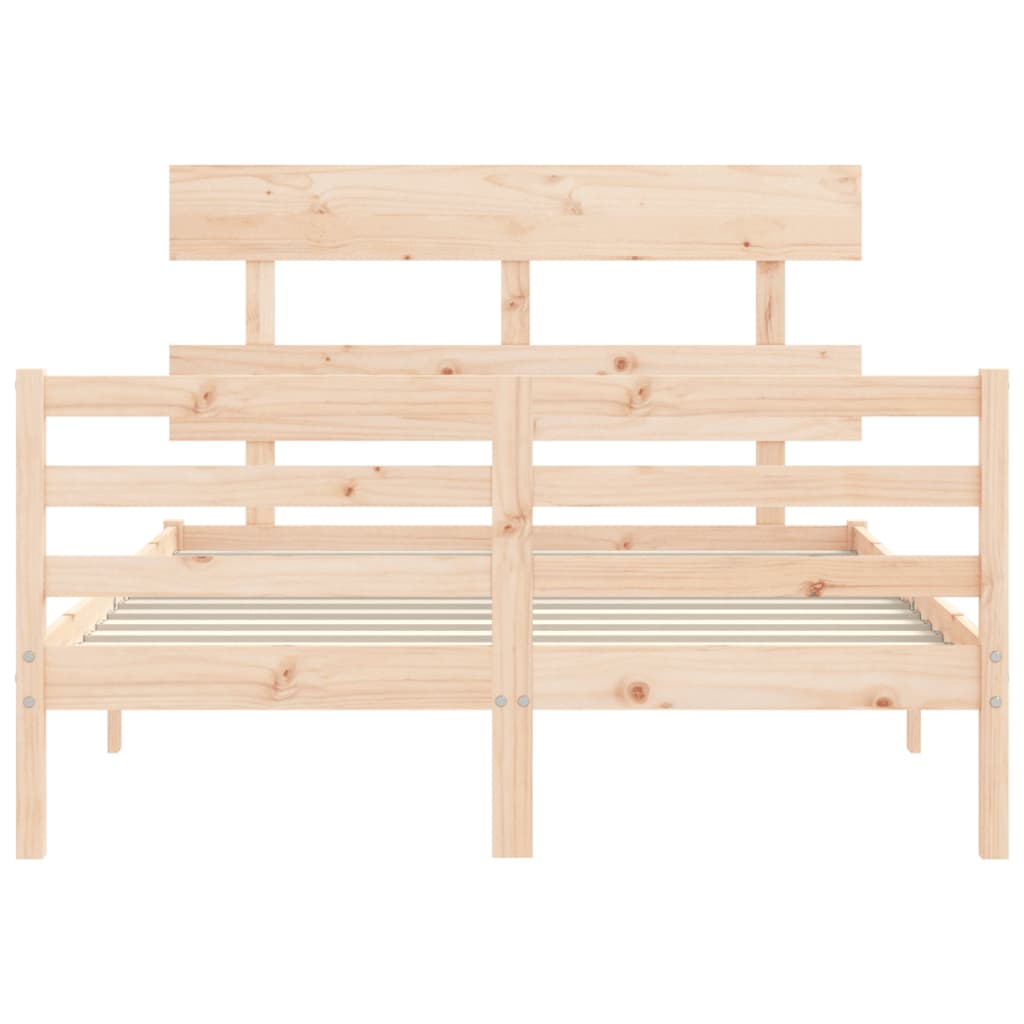 Bed Frame without Mattress 120x200 cm Solid Wood