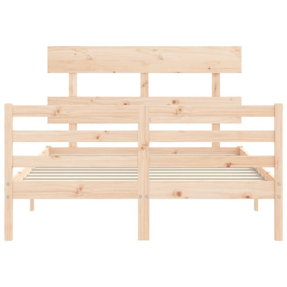 Bed Frame without Mattress 120x200 cm Solid Wood