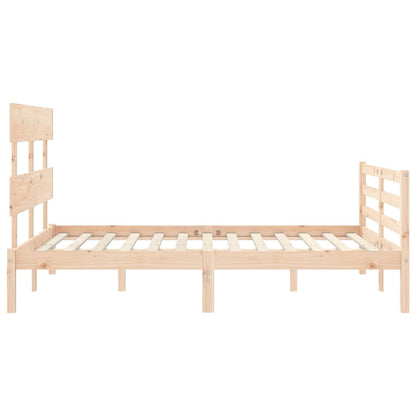 Bed Frame without Mattress 120x200 cm Solid Wood