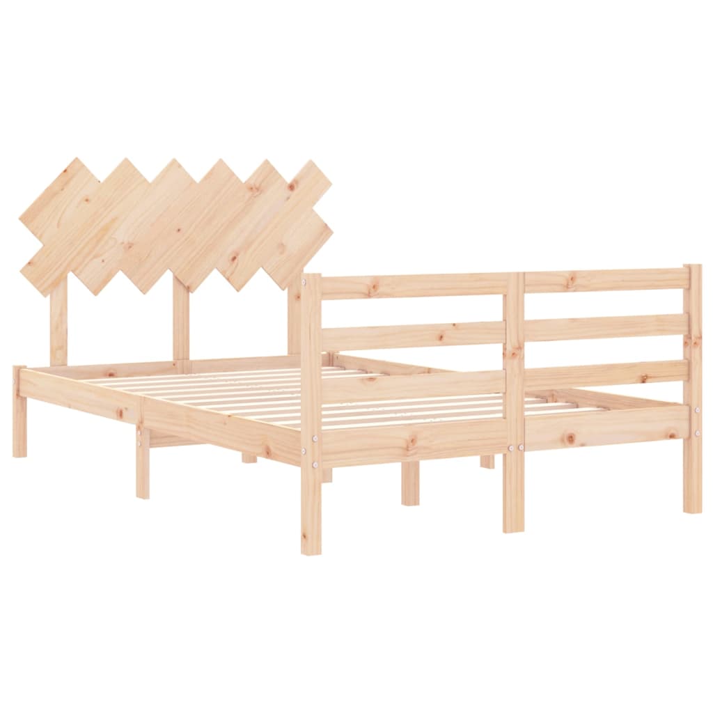 Bed Frame without Mattress 120x200 cm Solid Wood
