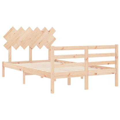 Bed Frame without Mattress 120x200 cm Solid Wood