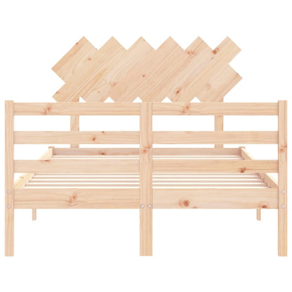 Bed Frame without Mattress 120x200 cm Solid Wood