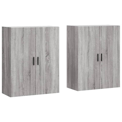 Wall Mounted Cabinets 2 pcs Grey Sonoma 69.5x34x90 cm