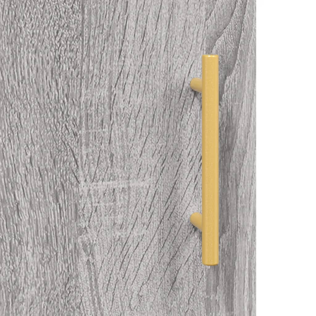 Highboard Grey Sonoma 69.5x34x180 cm Engineered Wood